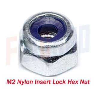 F01894 25 pcs M2 Nylon Insert Lock screw Hex Nuts (New)  