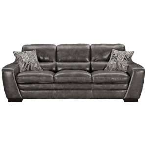  Grant Graphite Leather Sofa