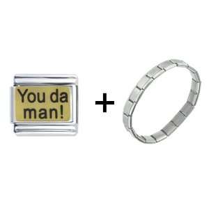  You Da Man Text Italian Charm Pugster Jewelry
