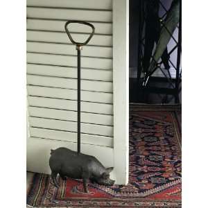  Dessau Pig Door Stop Bronze Iron Patio, Lawn & Garden