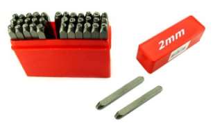 72pc Mazbot 2mm LOWERCASE & UPPERCASE Letter Punch SET  