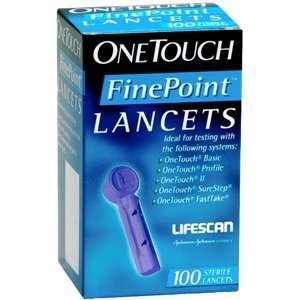  ONE TOUCH FINE POINT LANCETS box of 100 Health & Personal 