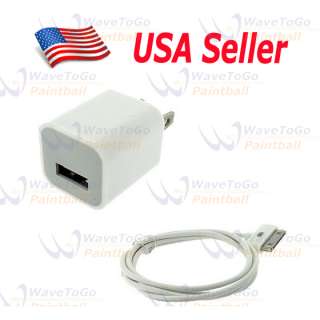   Home Charger + Cable For iPhone 4S 4 3GS 3G 2G iPod Touch 5298  
