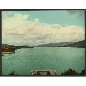   North from Fort William Henry Hotel, Lake George, N.Y.