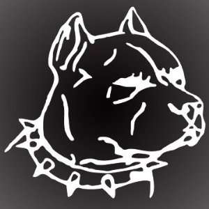  PITBULL DECAL STICKER 6 X 3 Automotive