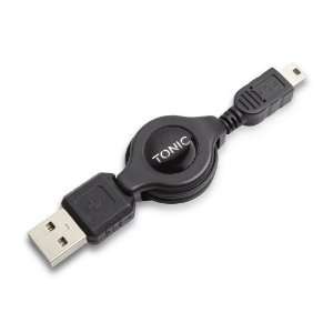 Tonic TN0508PCLIN USB A to Mini USB Retractable Data Cable 