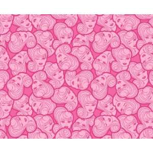  Fabulous Life of Barbie Pink Allover Cotton Fabric
