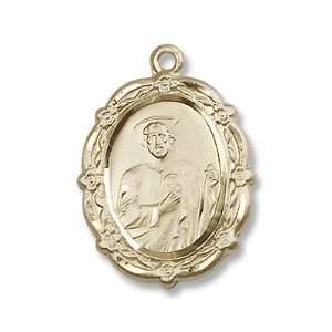 St. Jude Patron Saints Gold Filled St. Jude Pendant Stainless Gold 