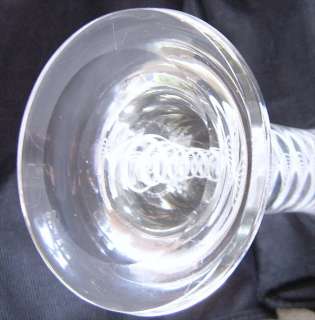 PAIR OF ANTIQUE CRYSTAL GLASS GOBLETS circa 1900 JOSEPHINENHUTTE