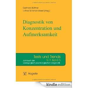 Diagnostik von Konzentration und Aufmerksamkeit (German Edition 