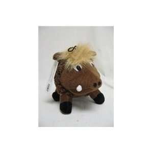  3 PACK PLUSH SWIRL WARTHOG, Color BROWN; Size 8 INCH 