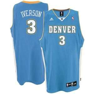  Allen Iverson #3 Denver Nuggets Swingman NBA Jersey Blue 