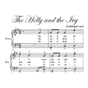    Holly and the Ivy Easiest Piano Sheet Music Christmas Carol Books