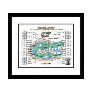  Florida Gators   2006 NCAA Tournament Bracket   Framed 