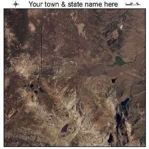  Aerial Photography Map of Mammoth Lakes, California 2010 