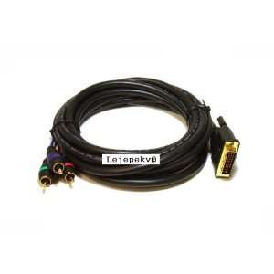  DVI I to 3 RCA component cable   12ft 