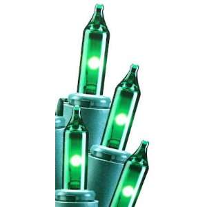   Energy Saving 100 Green Mini String Lights with Green Wire Home