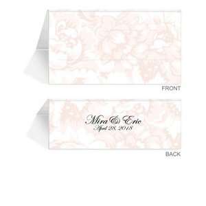  220 Personalized Place Cards   Russet Floral Jubilee 