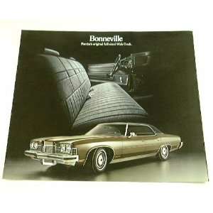  1973 73 Pontiac BONNEVILLE BROCHURE Hardtop Sedan Coupe 