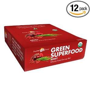 Amazing Grass Organic Green Superfood Berry Energy Bar, 60 Gram bars 