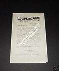 HOWARD THURSTON Signed Letter to Sphinx Mag 1921 RARE Magic  
