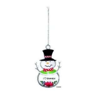  Ganz I Love Grandpa Acrylic Snowman Ornament Baby
