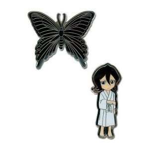  Bleach Rukia & Hell Butterfly Pin Set Toys & Games