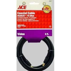  Ace Rg59 Push on Coaxial Cable (34694) Electronics