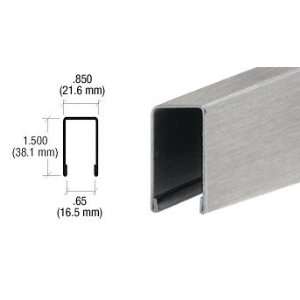  CRL Brushed Stainless U Channel Cap for 1/2 or 5/8 Glass 