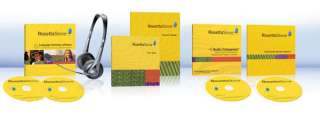 This Rosetta Stone® Level 1 and 2 set includes everything pictured 