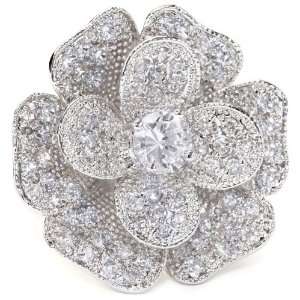  CZ by Kenneth Jay Lane Classic CZ Floral Cubic Zirconia 