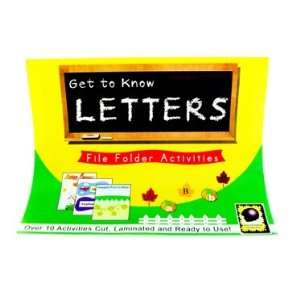  Get to Know Letters File Folder Activities Toys & Games