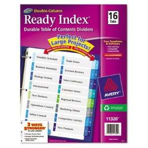  Avery Double Column Ready Index Dividers, 24 Tab Set, 1 Set (11321 