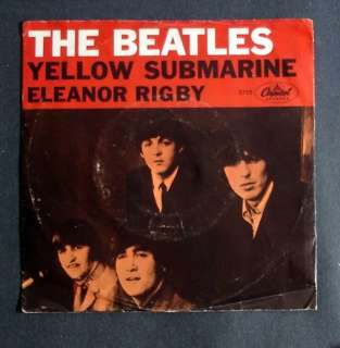 THE BEATLES Yellow Submarine / Eleanor Rigby ORIGINAL 45 & PICTURE 