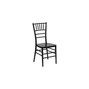  Flash Elegance Black Resin Stacking Chiavari Chair