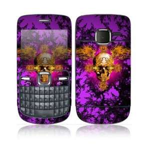 Nokia C3 00 Decal Skin   Gothika Skull