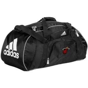adidas Miami Heat Black Team Logo Gym Duffel Bag  Sports 