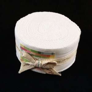  Moda Bella Solid 2 1/2 Jelly Roll White By The Each 