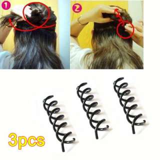 New 3pc Beauty Spiral Hair pin clip stick Pick Barrette  