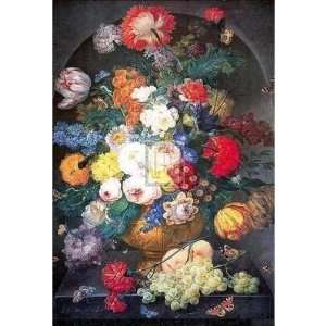  Alcove Flowers And Fruit Poster Print