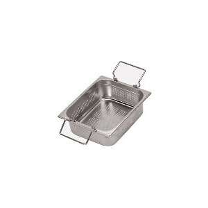    10   Hotel Food Pan, Folding Handle, 1/1 Size, 15 7/8 qt, Perforated
