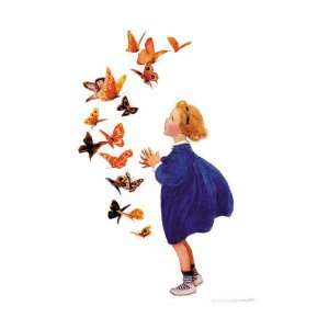    The Butterflies by Jessie Willcox Smith, 18x24