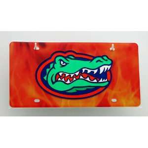  Florida Gators Flames License Plate Automotive