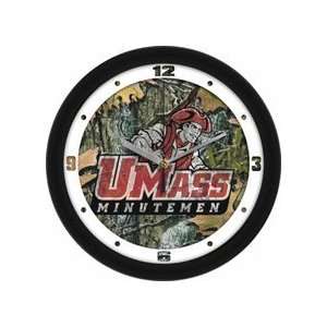  Massachusetts Minutemen 12 Camo Wall Clock Sports 