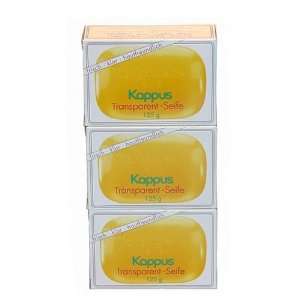  Kappus Transparent Soap, 3 X 4.2 ounces.