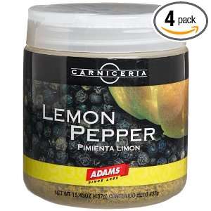 Carniceria Lemon Pepper (Pimienta Limon) 15.43 Ounce Jars (Pack of 4 