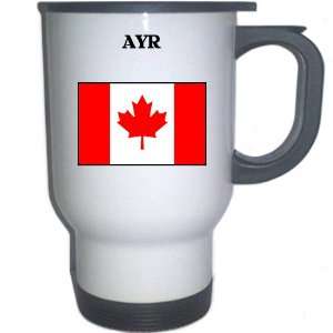  Canada   AYR White Stainless Steel Mug 