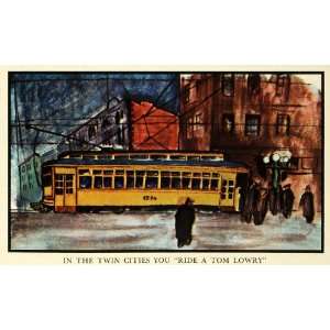  1936 Print Twin Cities Tom Lowry Transport System Bus 