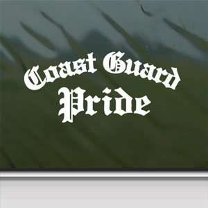  Coast Guard Pride White Sticker Car Vinyl Window Laptop 