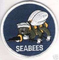 US NAVY SEABEES EMBROIDERED PATCH US NAVY SEABEES PATCH  